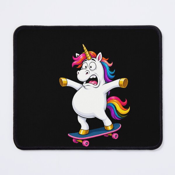 Item preview, Wobbly Unicorn Skateboard Fail Funny Cartoon Design designed and sold by BoyleDesignShop.