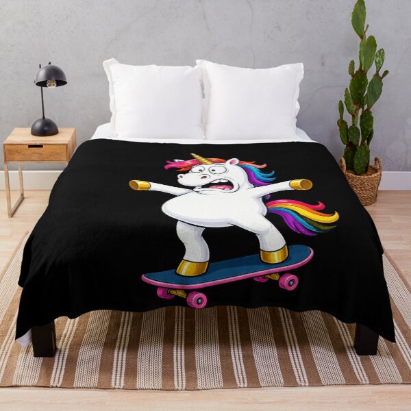 Item preview, Wobbly Unicorn Skateboard Fail Funny Cartoon Design designed and sold by BoyleDesignShop.