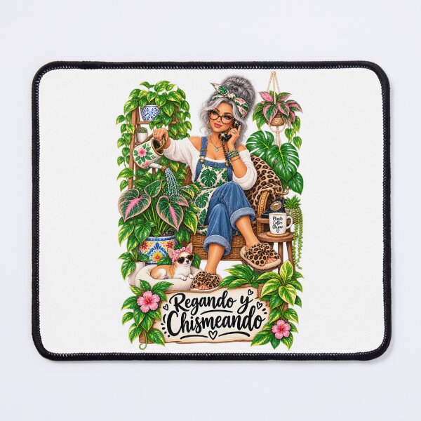 Item preview, Regando y Chismeando Funny Plant Mom designed and sold by CottageGardenCo.
