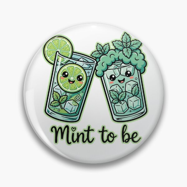Item preview, Mint To Be - Cute Kawaii Mojito Couple - Funny Best Friends Design designed and sold by Neurospicy Trolls.