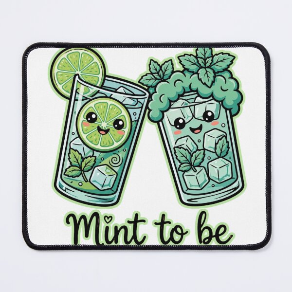 Item preview, Mint To Be - Cute Kawaii Mojito Couple - Funny Best Friends Design designed and sold by Neurospicy Trolls.