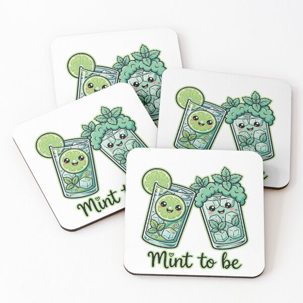 Item preview, Mint To Be - Cute Kawaii Mojito Couple - Funny Best Friends Design designed and sold by Neurospicy Trolls.