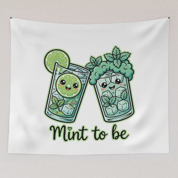 Item preview, Mint To Be - Cute Kawaii Mojito Couple - Funny Best Friends Design designed and sold by Neurospicy Trolls.