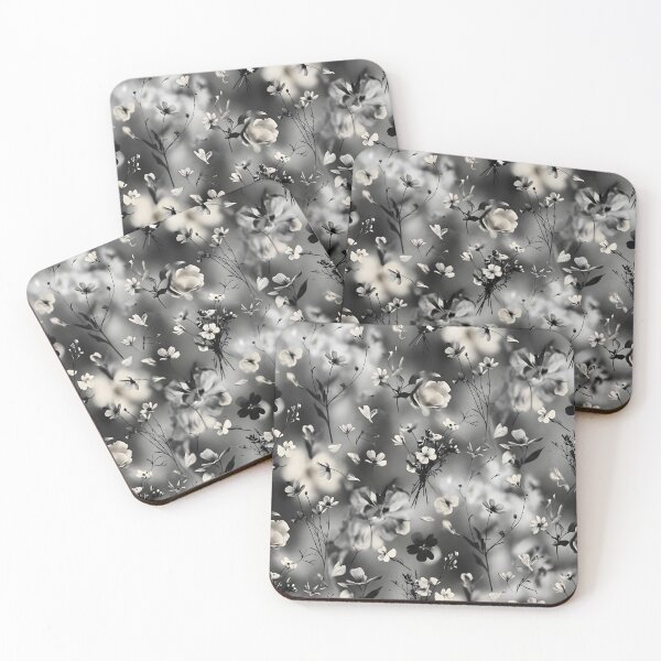 Item preview, Black and White Floral Pattern | Petal Floral Print designed and sold by Her-XP.