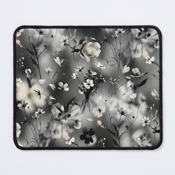Item preview, Black and White Floral Pattern | Petal Floral Print designed and sold by Her-XP.
