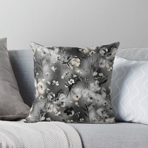 Item preview, Black and White Floral Pattern | Petal Floral Print designed and sold by Her-XP.