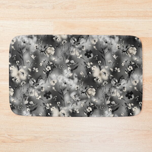 Item preview, Black and White Floral Pattern | Petal Floral Print designed and sold by Her-XP.