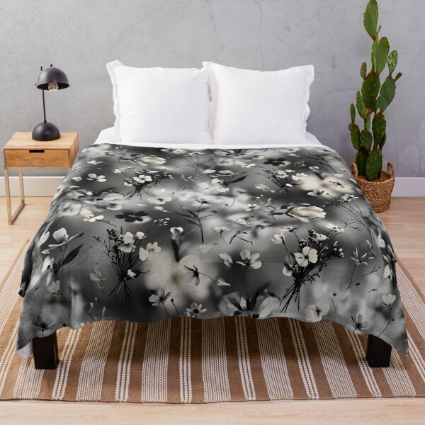 Item preview, Black and White Floral Pattern | Petal Floral Print designed and sold by Her-XP.