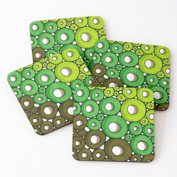 Item preview, Green circles designed and sold by Carol-arts-.