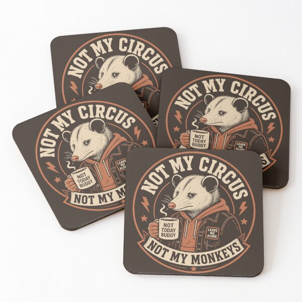 Item preview, Not My Circus Not My Monkeys Opossum Vintage Graphic designed and sold by Orivane Shop.
