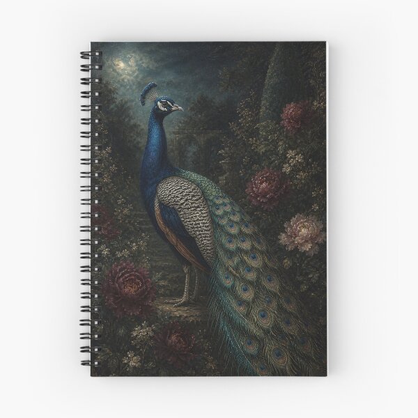 Item preview, Peacock among Dark Peonies designed and sold by The-Art-of-D.