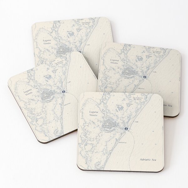 Item preview, Venice Coordinates coast cartography designed and sold by ChicClicker.