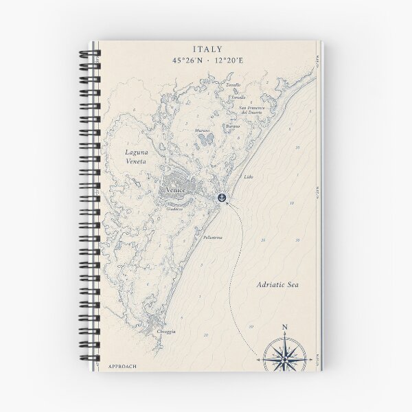 Item preview, Venice Coordinates coast cartography designed and sold by ChicClicker.