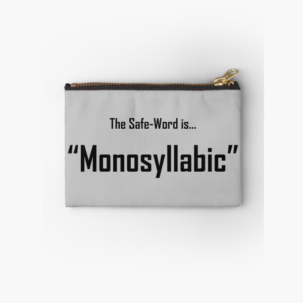 Item preview, SafeWords "Monosyllabic" -Black Lettering designed and sold by cousinbessie.
