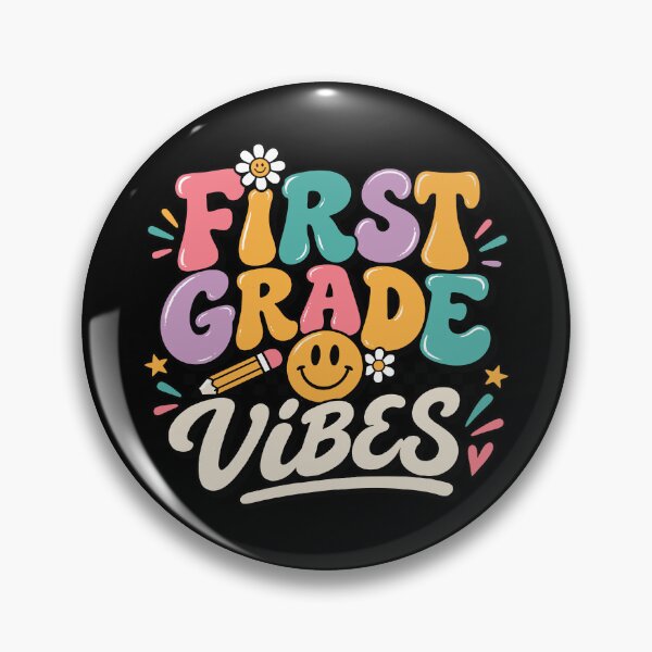 Item preview, First Grade Vibes | Retro Back to School First Grade Design designed and sold by Sunday.Supply.