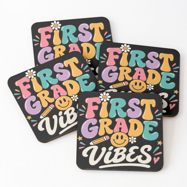 Item preview, First Grade Vibes | Retro Back to School First Grade Design designed and sold by Sunday.Supply.