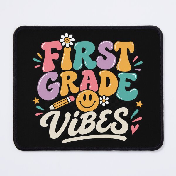 Item preview, First Grade Vibes | Retro Back to School First Grade Design designed and sold by Sunday.Supply.