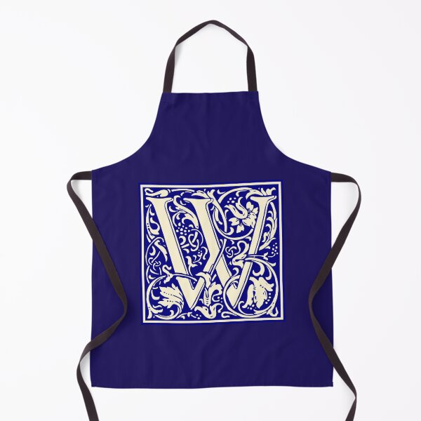 Item preview, William Morris Vintage Letter W Monogram Initial Blue designed and sold by Jeallan Designs.