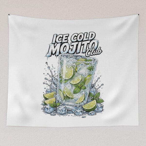 Item preview, Ice Cold Mojito Club - Frosty Lime Mint Cocktail Summer Drink designed and sold by Neurospicy Trolls.
