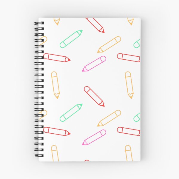 Aperçu de l'œuvre Motif sans couture de crayons de couleur sur fond blanc créée et vendue par BigDigital.