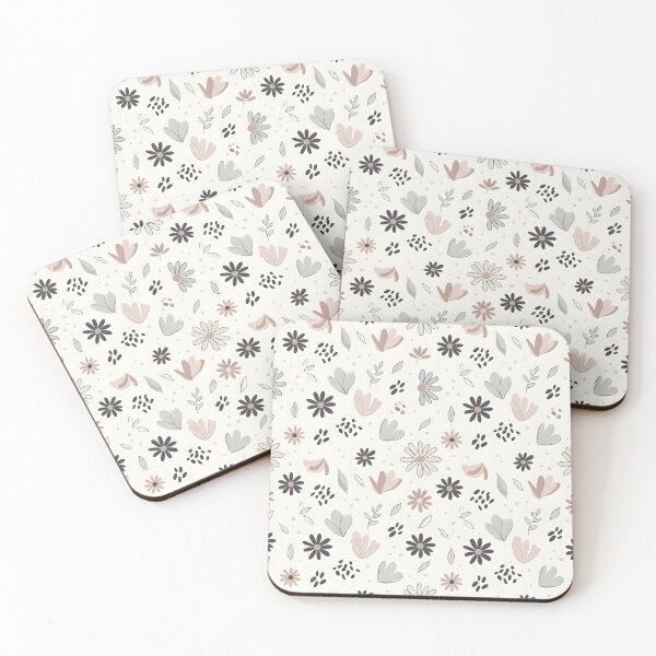 Item preview, Simple Black and White Floral Pattern | Petal Floral Print designed and sold by Her-XP.