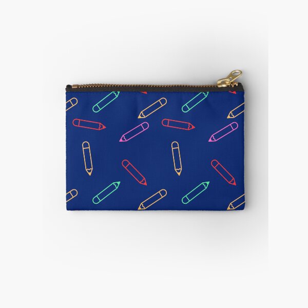 Item preview, Colorful Pencils on  Navy blue Pattern designed and sold by BigDigital.