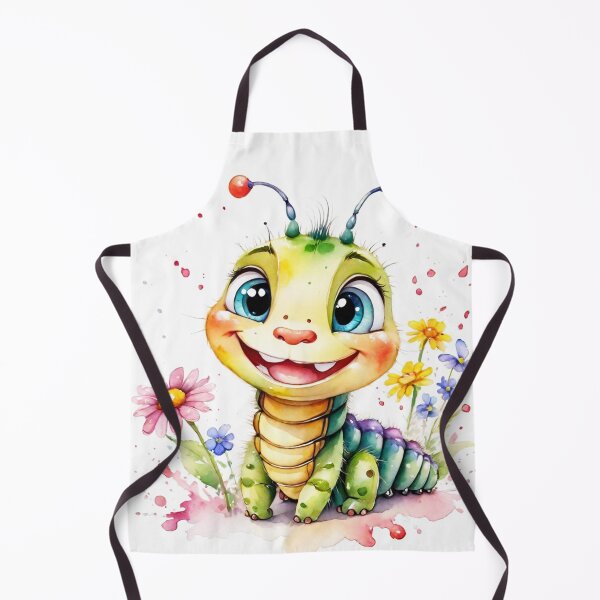 Item preview, Happy Little Caterpillar in a Flower Garden Watercolor designed and sold by J-CCreations.