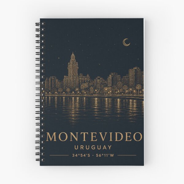 Item preview, Montevideo Coordinates black designed and sold by ChicClicker.