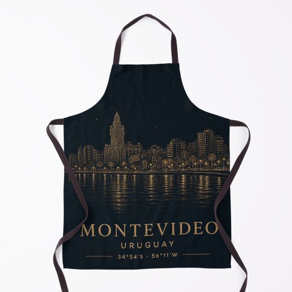 Item preview, Montevideo Coordinates black designed and sold by ChicClicker.