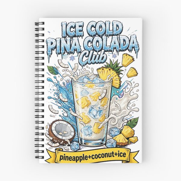 Item preview, Ice Cold Pina Colada Club - Pineapple Coconut Ice Cocktail Art designed and sold by Neurospicy Trolls.