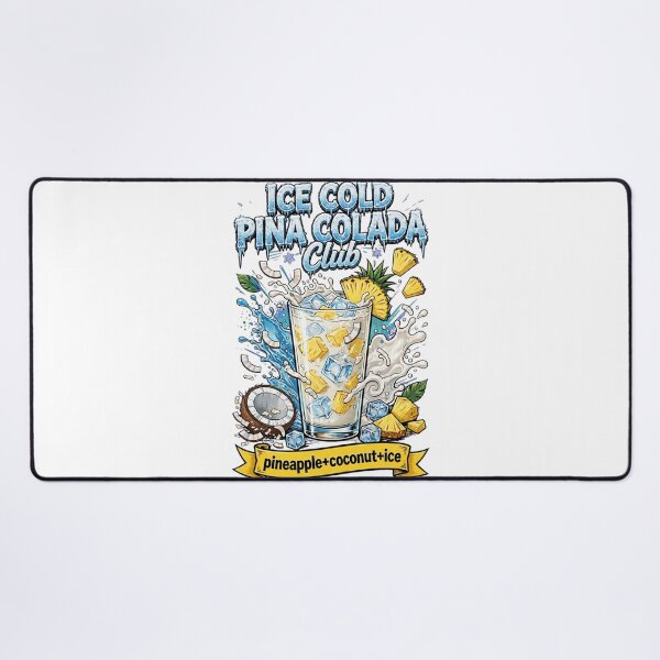 Item preview, Ice Cold Pina Colada Club - Pineapple Coconut Ice Cocktail Art designed and sold by Neurospicy Trolls.