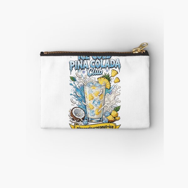 Item preview, Ice Cold Pina Colada Club - Pineapple Coconut Ice Cocktail Art designed and sold by Neurospicy Trolls.