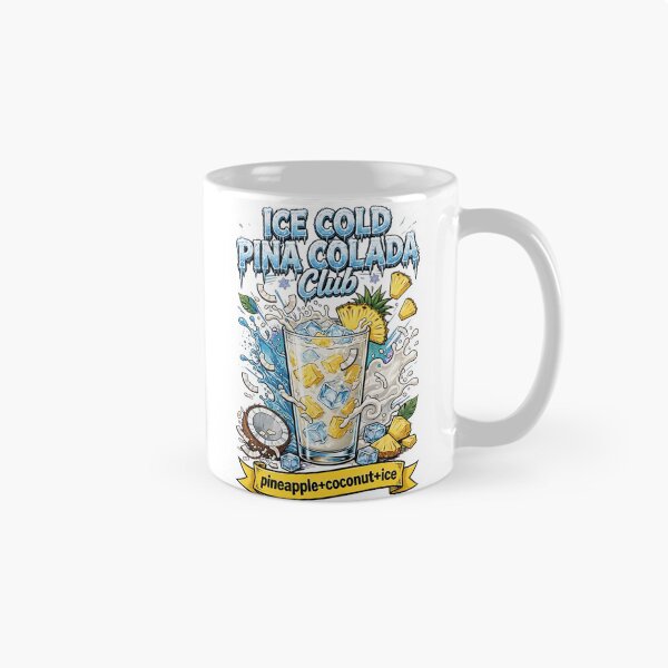 Item preview, Ice Cold Pina Colada Club - Pineapple Coconut Ice Cocktail Art designed and sold by Neurospicy Trolls.