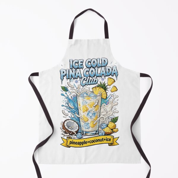 Item preview, Ice Cold Pina Colada Club - Pineapple Coconut Ice Cocktail Art designed and sold by Neurospicy Trolls.