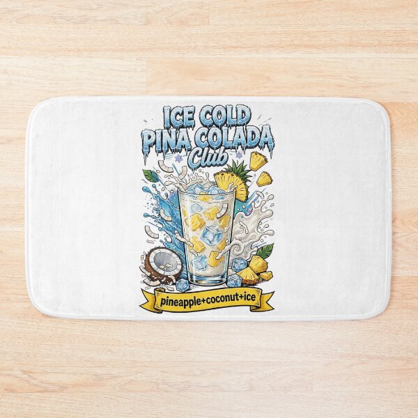Item preview, Ice Cold Pina Colada Club - Pineapple Coconut Ice Cocktail Art designed and sold by Neurospicy Trolls.
