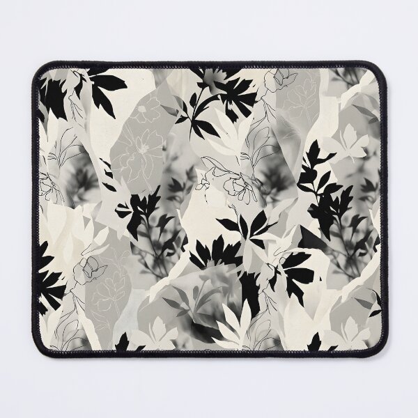 Item preview, Paper Black and White Floral Pattern | Petal Floral Print designed and sold by Her-XP.