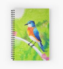 Blue Bird Spiral Notebook