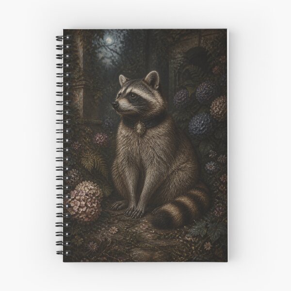 Item preview, Raccoon among Hydrangea and Ivy designed and sold by The-Art-of-D.
