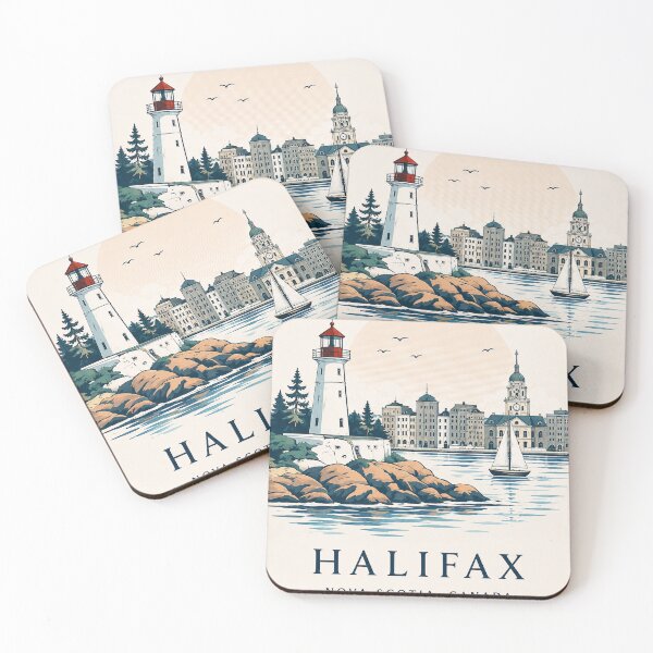 Item preview, Halifax Coordinates Poster designed and sold by ChicClicker.