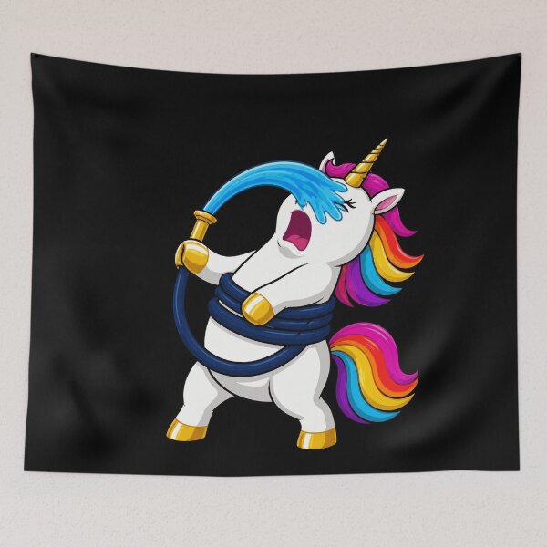 Item preview, Unicorn Attacked By Garden Hose Funny Design designed and sold by BoyleDesignShop.