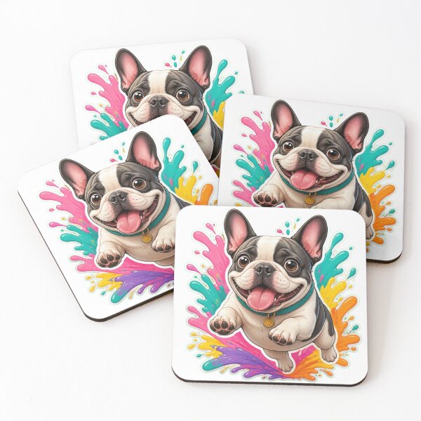 Item preview, French Bulldog Splash Pup – Cute Running Dog Graphic designed and sold by Benjipawprints.