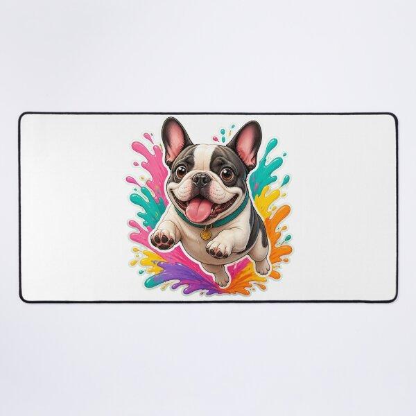 Item preview, French Bulldog Splash Pup – Cute Running Dog Graphic designed and sold by Benjipawprints.