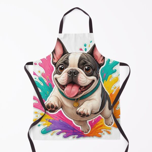 Item preview, French Bulldog Splash Pup – Cute Running Dog Graphic designed and sold by Benjipawprints.