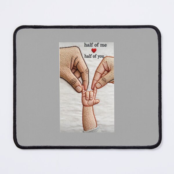 Item preview, Half Of Me Half Of You Embroidered Parents Holding Baby Hand designed and sold by Rahul Art Studio.