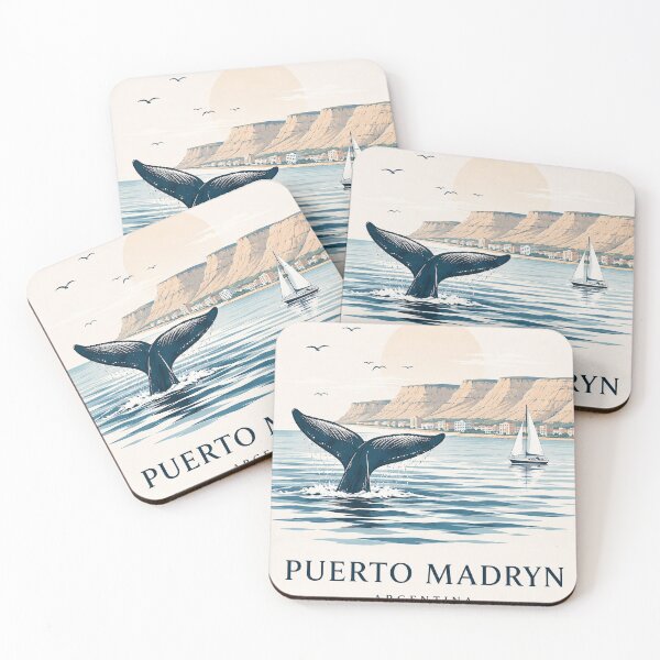 Item preview, Puerto Madryn Coordinates Poster designed and sold by ChicClicker.