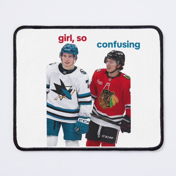 Item preview, girl, so confusing | Macklin Celebrini and Connor Bedard designed and sold by FerneMadeThis.
