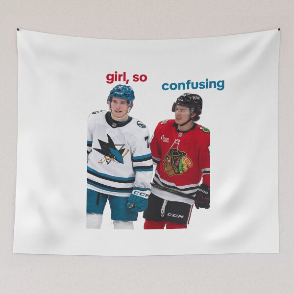 Item preview, girl, so confusing | Macklin Celebrini and Connor Bedard designed and sold by Ferne Reacts.