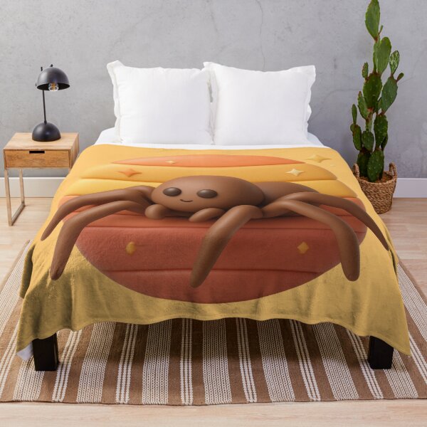 Item preview, Cute 3D Spider Retro Sunset Kawaii Claymation Tarantula Art designed and sold by MarCinu Art.