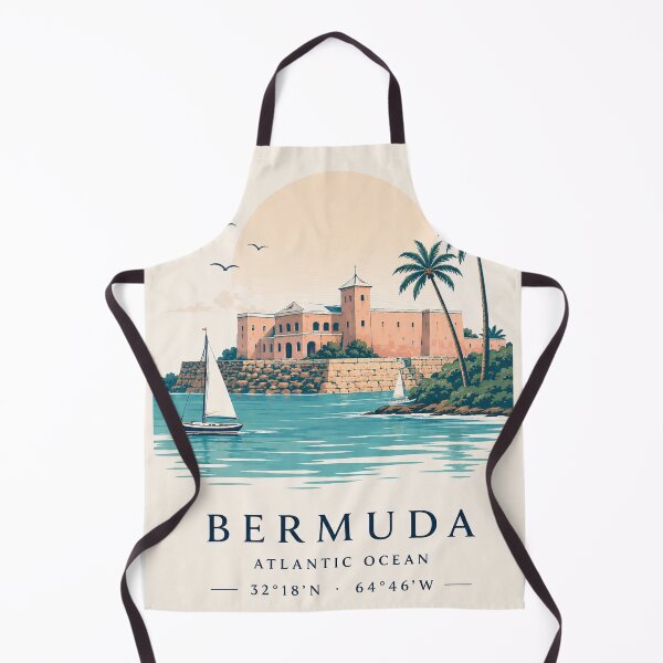 Item preview, Bermuda Coordinates Poster designed and sold by ChicClicker.