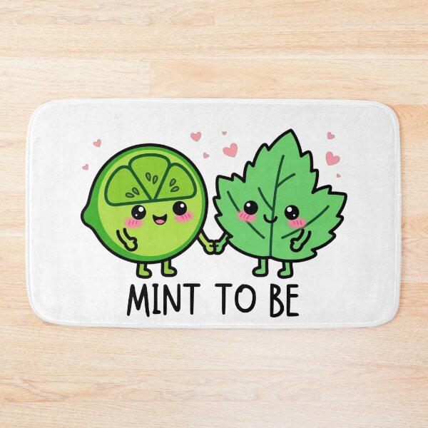 Item preview, Mint To Be - Cute Lime and Mint Kawaii Couple Holding Hands designed and sold by Neurospicy Trolls.
